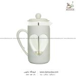فرنچ پرس طرح قلبی سفید